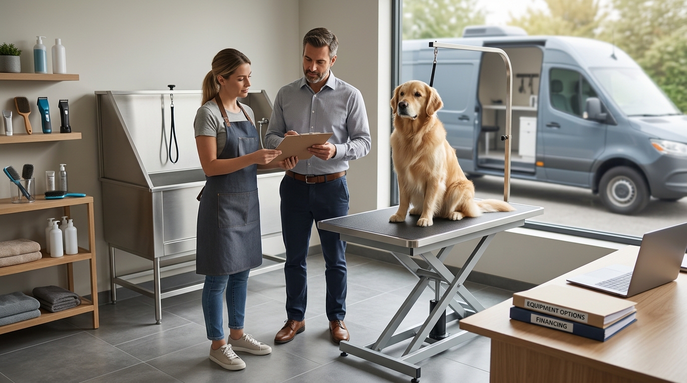 Illustration: Used vs. New Equipment Loans for Groomers: A 2026 Financing Guide