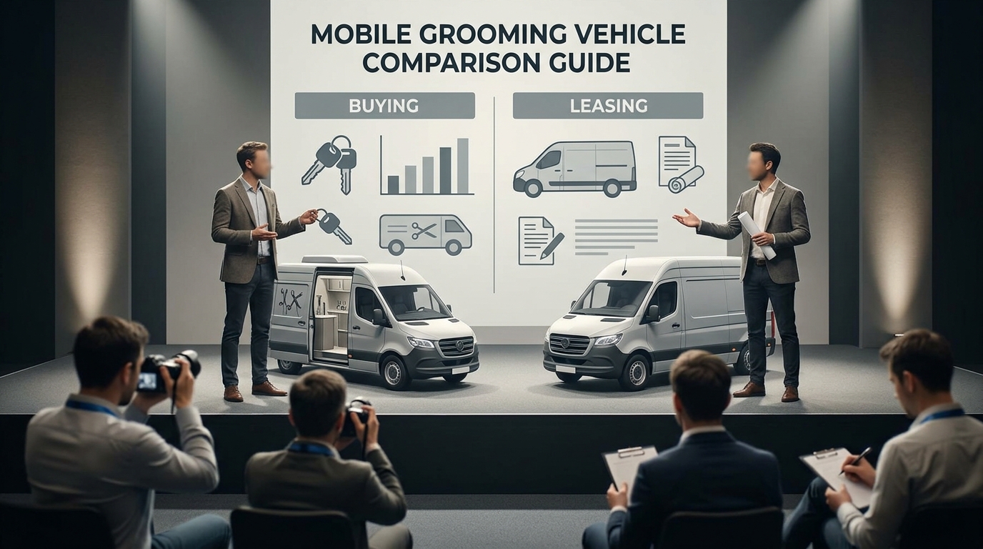 Illustration: Leasing vs. Buying a Mobile Grooming Vehicle: The 2026 Comparison Guide